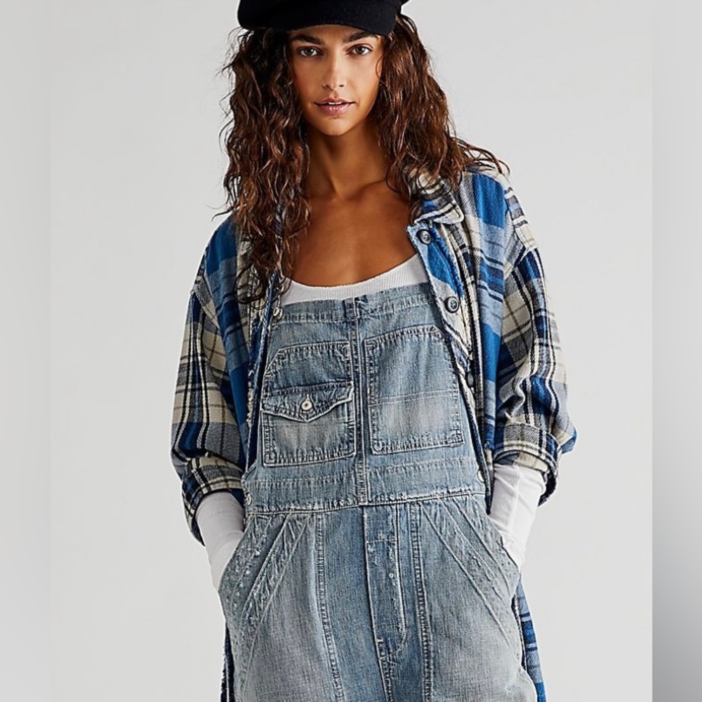 Free people Murphy overalls in large Nwt